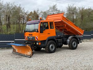 Man * man 10-220 * pług * kiper wywrotka meiller * 4x4 * zimowe utrzymanie * unimog * 2001