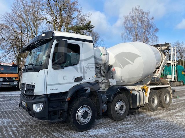 Mercedes-benz 3240 8×4 euro 6, betoniarka stetter 9m3 2017