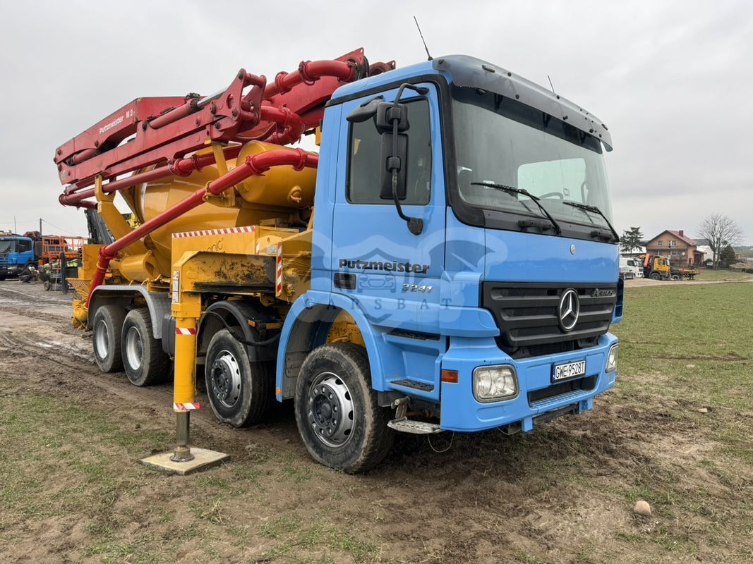 Mercedes-benz Putzmeister 24 metry rura 125mm 2007