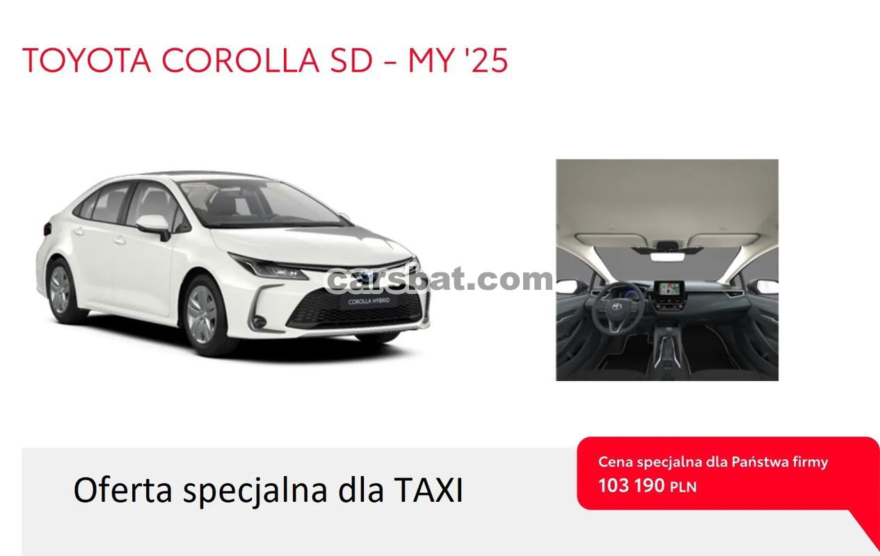 Toyota Corolla Seria E21 1.8 Hybrid Active 2025