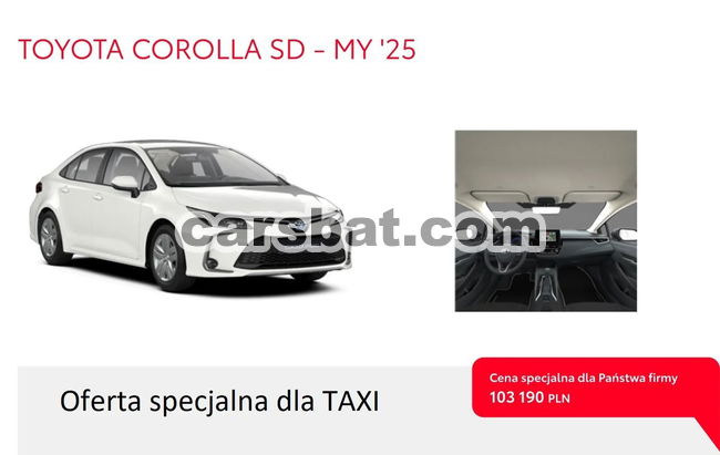 Toyota Corolla Seria E21 1.8 Hybrid Active 2025