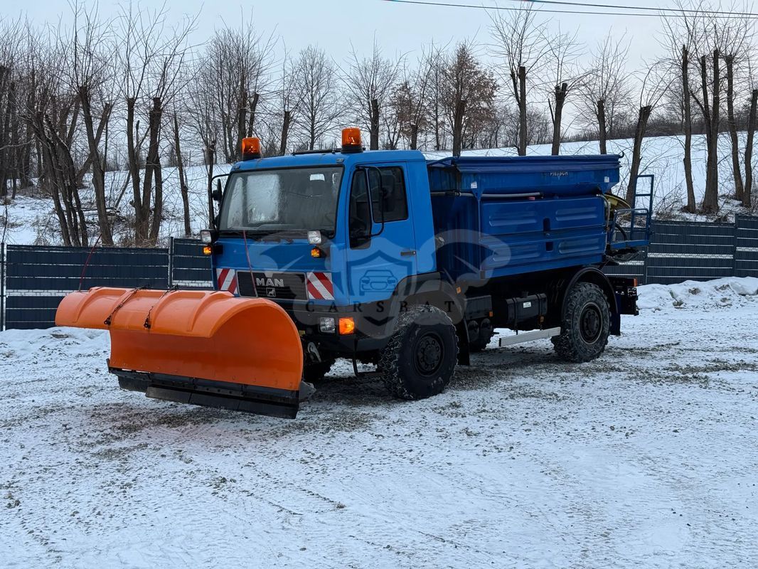 Man * man 12-220 * pług piaskarka * 4x4 * zimowe utrzymanie * unimog * 1999