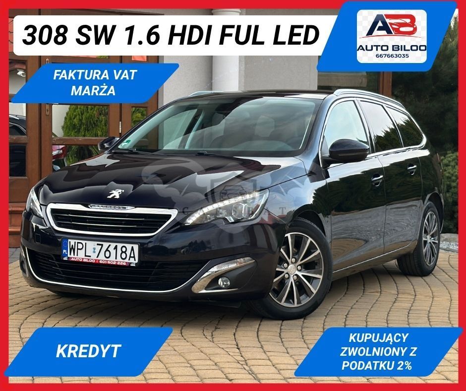 Peugeot 308 T7 BlueHDi 120 Stop & Start Allure 2015